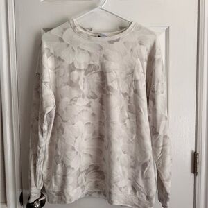 Athleta Floral Crew Sweatshirt